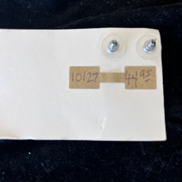 NEW Sterling silver?Triangle minimalistic post earrings - Picture 5 of 7